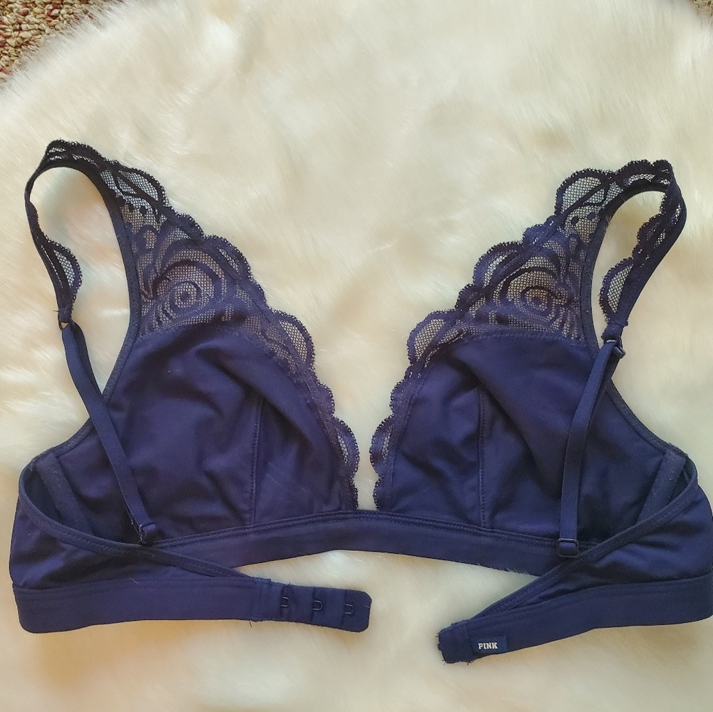 VS Pink Lace Bralette - Picture 3 of 3